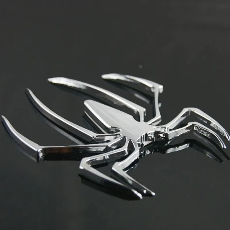 3D паук хромированная наклейка бейдж Логотип эмблема наклейка мотоцикл машина грузовик Mark отделка 5,21