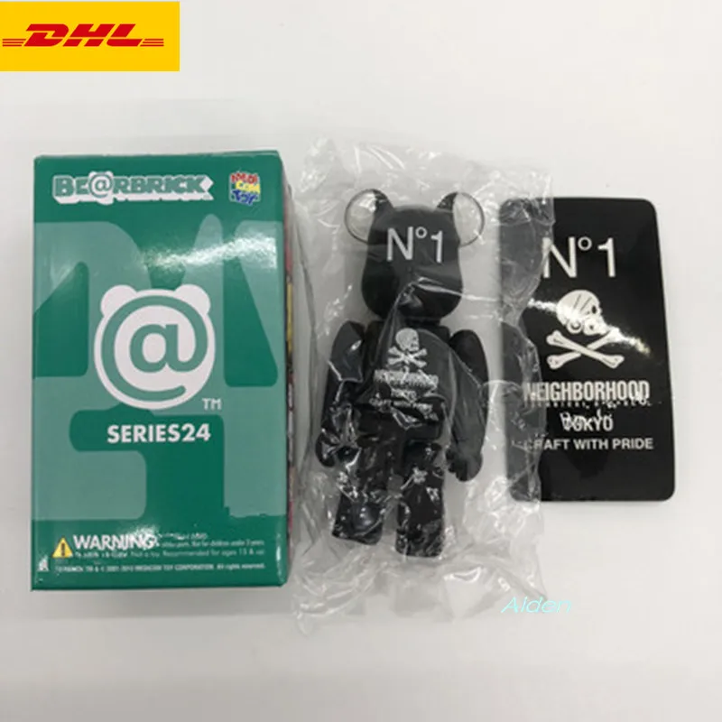 

3" Bearbrick Kaws Gloomy BB Be@rbrick 400% BRIAN Original Fake BASIC Artist Street Art PVC Action Figure Model Toy BOX 7CM Z678