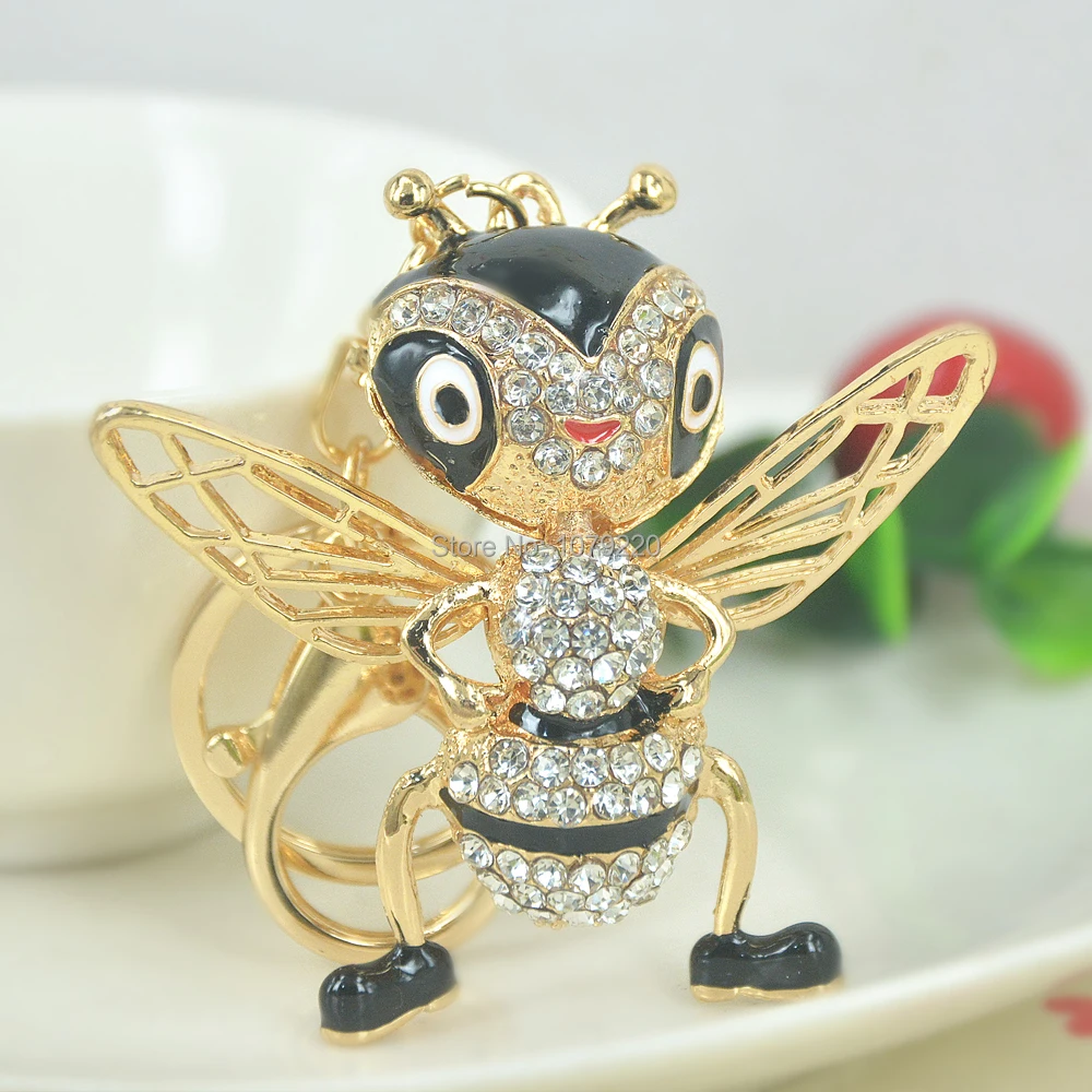 Bling Car Keychain with Rhinestone Bee Fashion Leather Key chain for Car Accessories Women Girls Crystal Keyring for Birthday Thanksgiving Christmas Gift,Red Bling Car Keychain with Rhinestone Bee Fashion Leather Key chain for Car Accessories Women Girls Crystal Keyring for Birthday Thanksgiving Christmas Gift,Red
