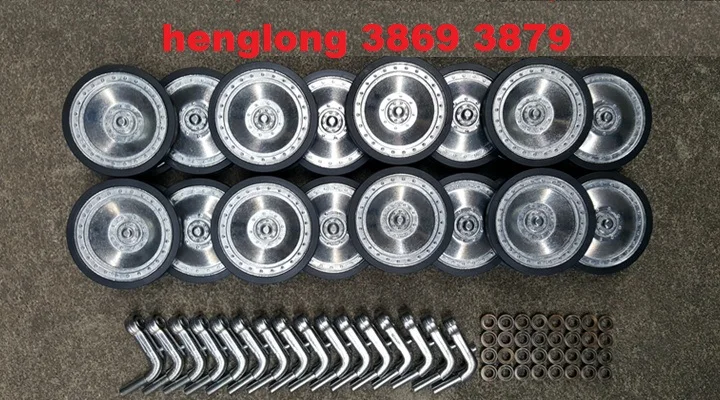 Henglong 3869 3869-1 3879 3879-1 1/16 RC tank upgrade parts metal wheels set free shipping