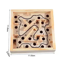 Лабиринт головоломка доска дети лабиринт деревянная игрушка дети мяч гонки Мода