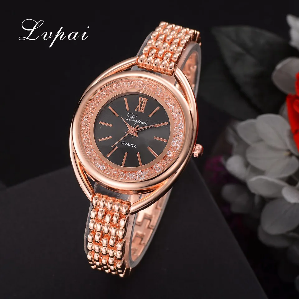 Новое поступление Lvpai Топ бренд модные повседневные женские роскошные спортивные наручные часы креативные кварцевые часы с бриллиантовым циферблатом LP233