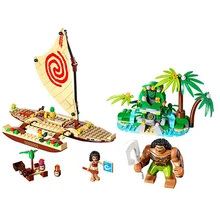 25003 Moana Ocean Voyage Restore The Heart of Te Fiti Set Building Blocks Legoes Princess Bricks Toys Gifts waz compatible with lego friends 41150 25003 322pcs building blocks moana s ocean voyage bricks figure toys for children