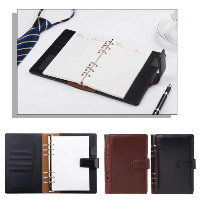 

Vintage Faux Leather Notebook Planner Dividers Spiral Notebook A5 Personal Diary Bindmiddel Pocket Journal