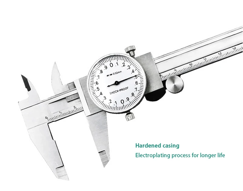 Метрический измерительный прибор штангенциркуль с циферблатом 0-150 мм/0,02 мм ударопрочный прецизионный Штангенциркули из нержавеющей стали