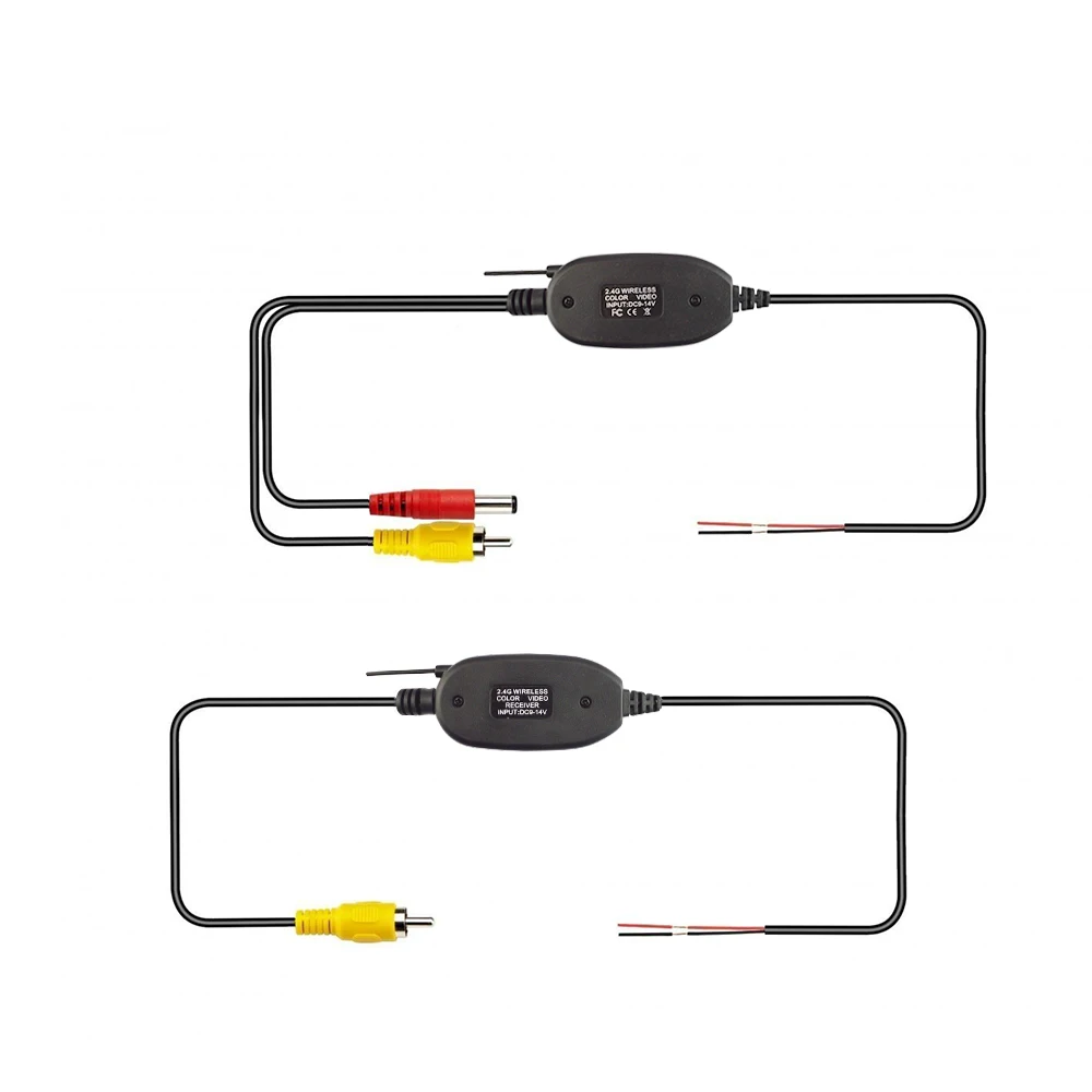 2,4 ГГц Беспроводная камера заднего вида RCA видео передатчик и приемник комплект для автомобиля заднего вида монитор FM передатчик и приемник