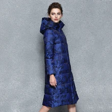 Подпушка пальто женщин на осень-зиму толстые теплые парка с капюшоном модные яркие цвета пуховая куртка Феникс 0715d