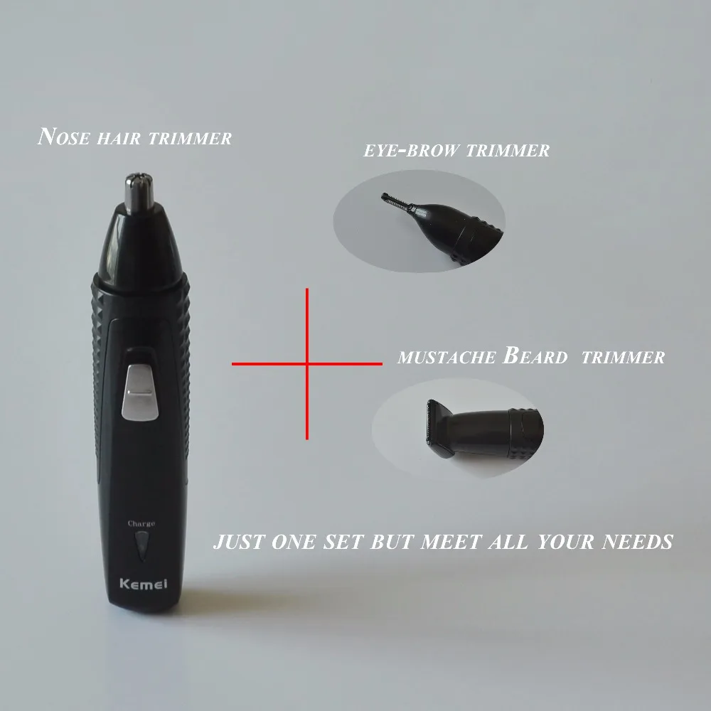 3pcs Multifunctional 3-in-1 Nose Hair Trimmer Rechargeable Electric Shaver Face Care Hair Trimmer Automatic Removal Razor