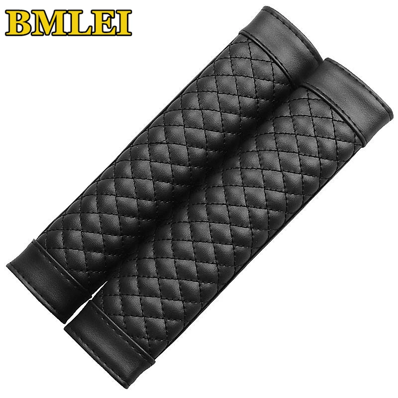 

2 PCS Leather seat safety belt Cover Universal Soft Car Seat Belt Protector Shoulder Strap Pads Protect Your Neck And Shoulder