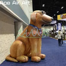 Реклама очках собака надувные стоя собака модели для отображения