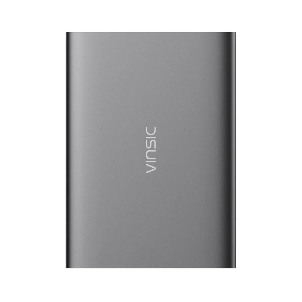 Vinsic 20000 mAh power Bank Dual usb type C 5 V 3A светодиодный дисплей Внешняя батарея зарядное