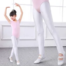 Хлопковые белые балетные Колготки штаны для девочек леггинсы детские колготки для танцев черные брюки со штрипками для женщин