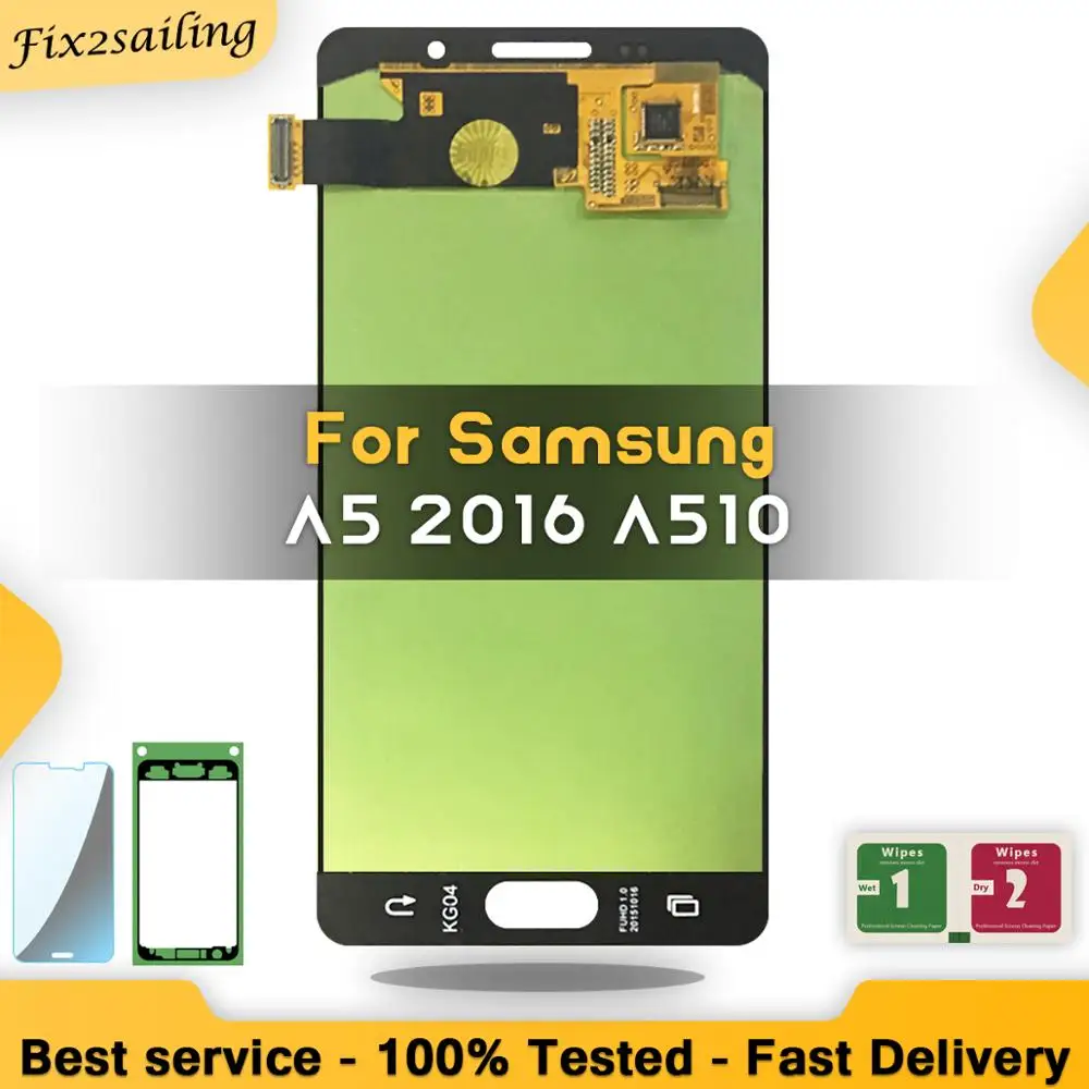 Новый ЖК-дисплей для Samsung Galaxy A5 2016 A510 A510F A510M A510FD дисплей сенсорный дигитайзер