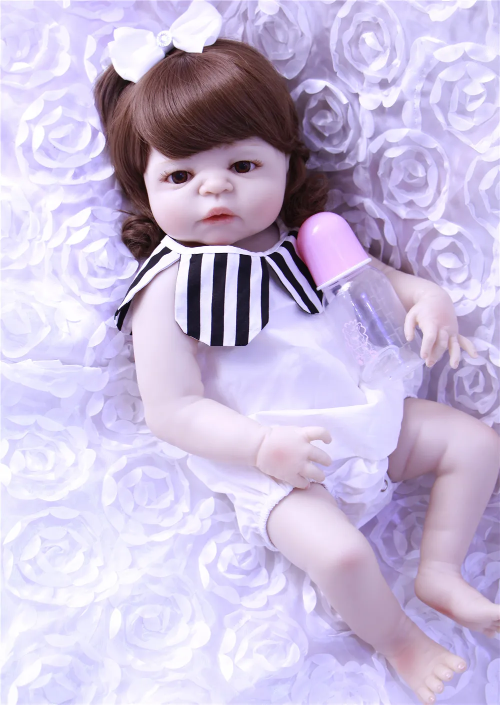 23 &quotполностью силиконовая кукла Reborn Girl Реалистичная ручной работы