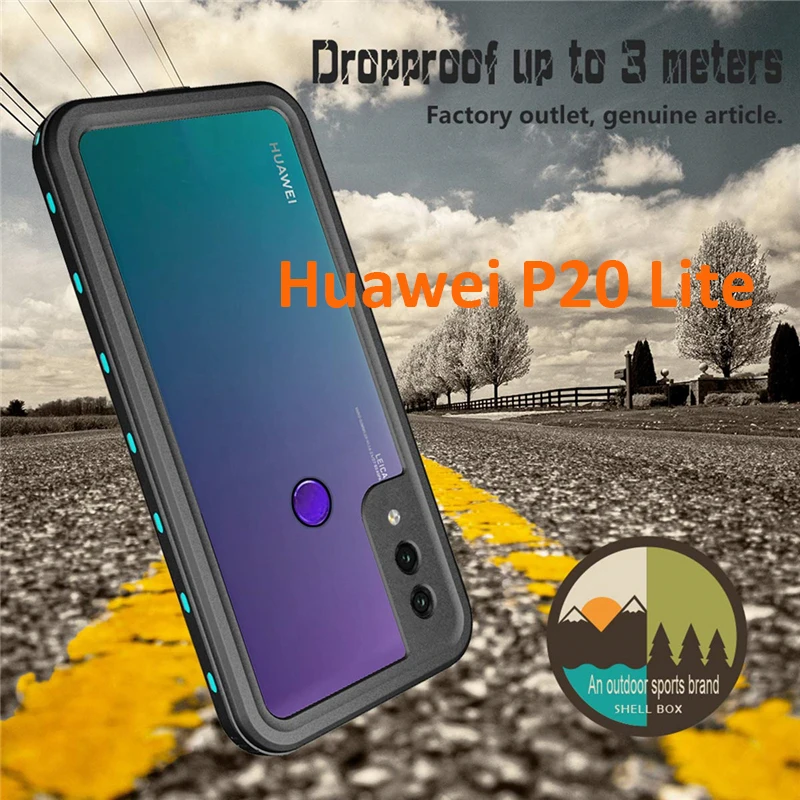 

For Huawei P20 Lite Waterproof Case Underwater Dirt Shock Proof 6.6 feet Underwater 2m For Huawei P20 Pro Diving Shockproof Capa