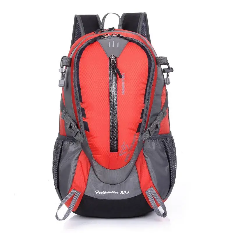 Уличная сумка 32L, рюкзак для мужчин и женщин, ультралегкий рюкзак для путешествий, велоспорта, треккинга, рюкзак, водонепроницаемый, для спорта, туризма, кемпинга, сумка - Цвет: Красный цвет