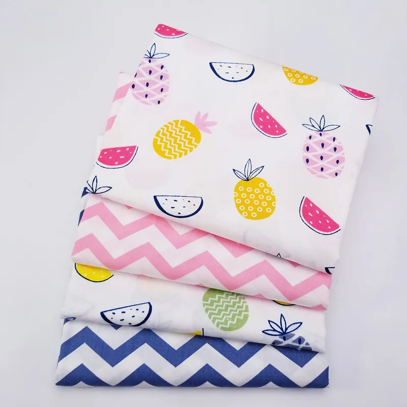 

By Meter Pineapple Print Fabric New Kids 100% Cotton Twill Fabric for DIY Sewing Quilting Sheet Material For Baby&Child