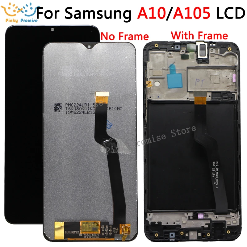 Для samsung galaxy A10 lcd дигитайзер A105/DS A105F A105FD A105M дисплей сенсорный экран с рамкой дигитайзер для samsung A10 lcd