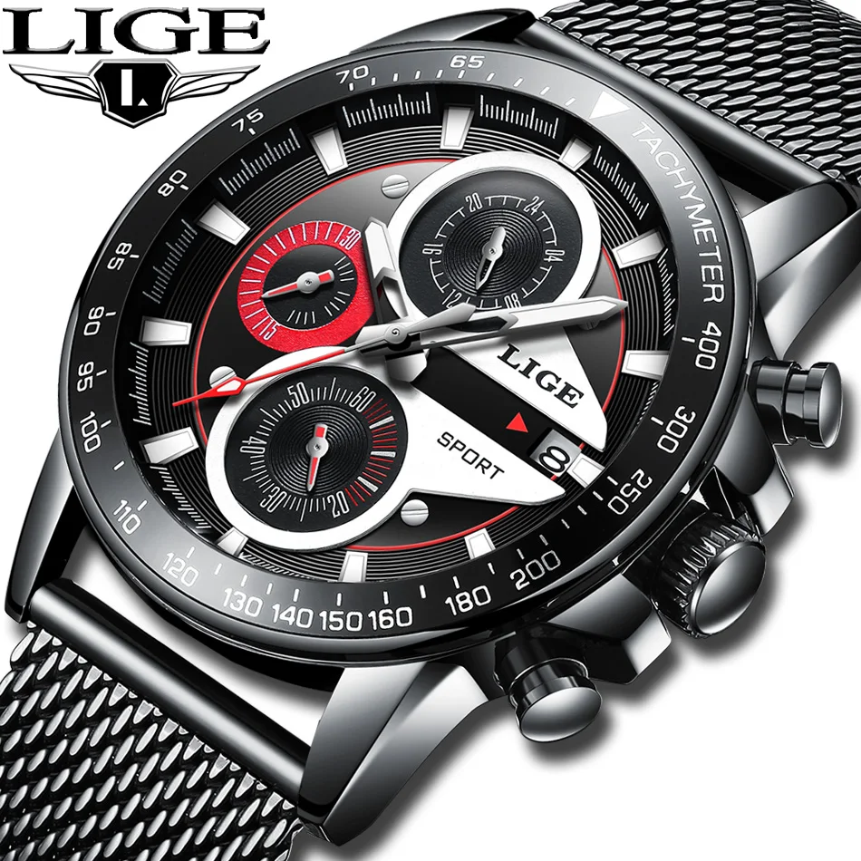 

Relojes 2019 Watch Men LIGE Fashion Sport Quartz Clock Mens Watches Top Brand Luxury Business Waterproof Watch Relogio Masculino