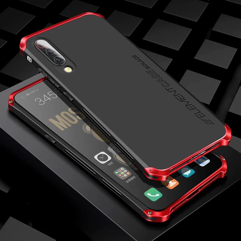 

For XIAOMI 9 case ELEMENT SOLACE shockproof Metal frame silicone PC hard shell scrub Simple cover for xiao mi9