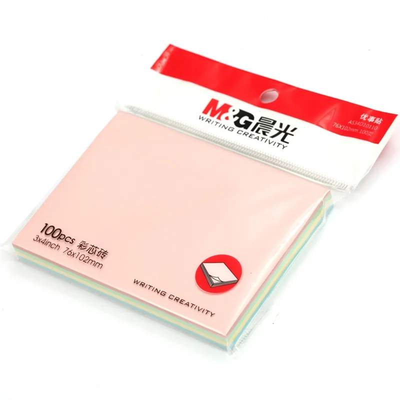

Sticky Note Paper Memo Sticker 100 Sheets Colorfull Office School Supplies 3*4Inch