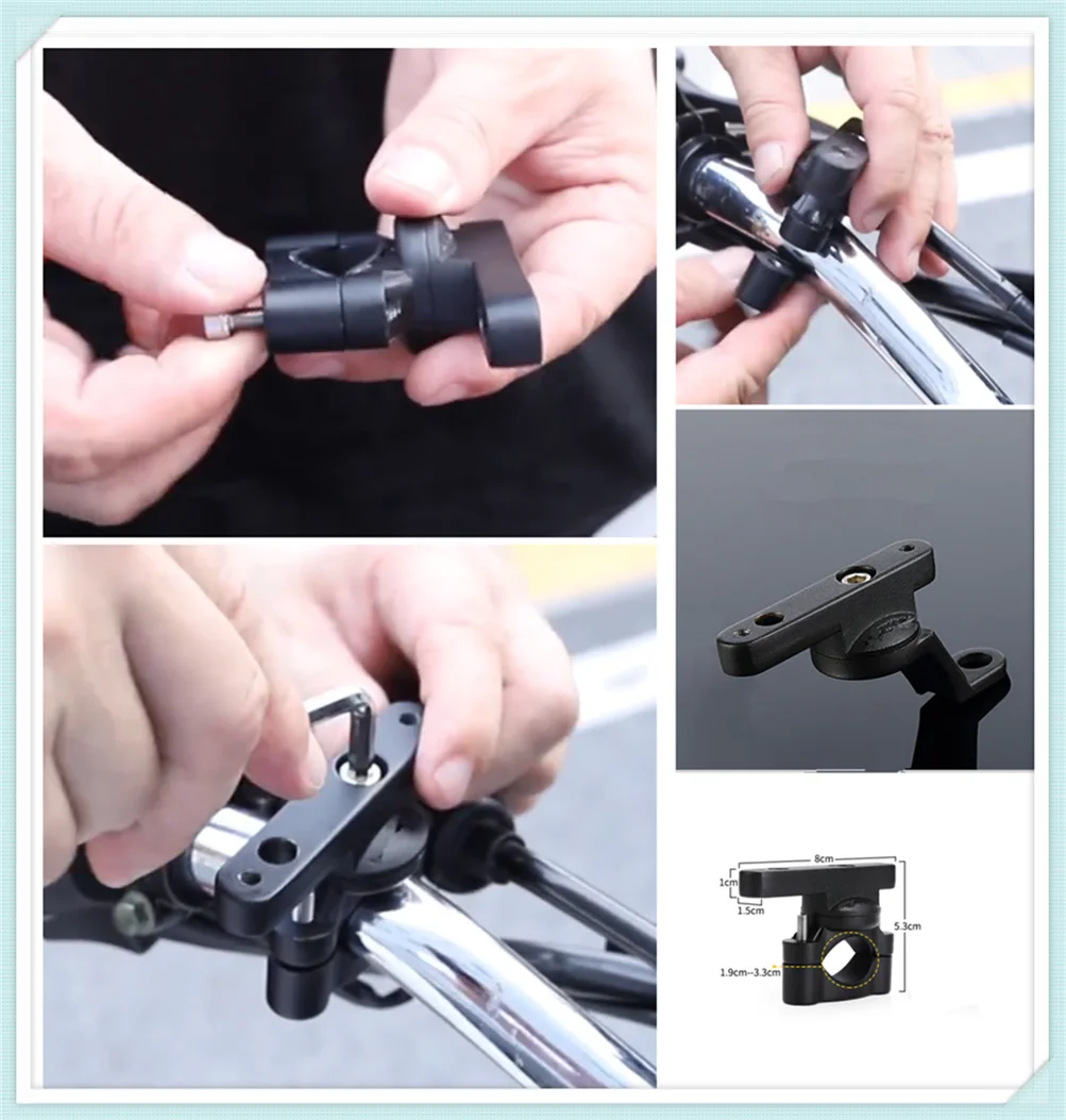 Motorcycle bicycle cup light mobile phone extension rod bracket for TRIUMRH STREET TRIPLE 675 R RX AMERICA LT BONNEVILLE SE T100