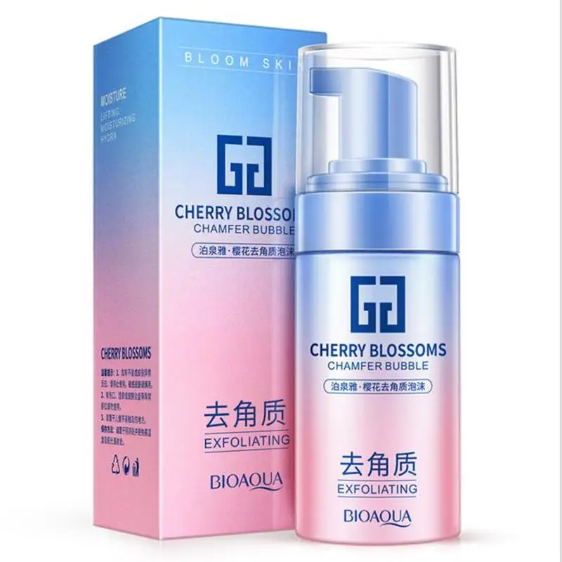 Вишневый цвет Chamfer Bubble Sakura увлажняющая аминокислота + богатая пенопластом