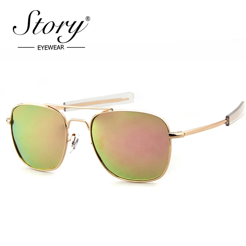 Story Polarized Sunglasses Men Ao Brand Designer Army