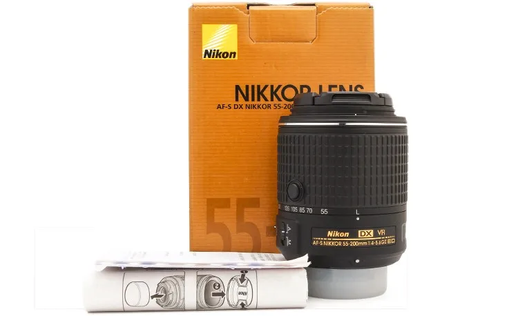 Nikon 55-200 объектив AF-S DX 55-200 мм f/4-5,6 г ED VR II линзы для Nikon D3200 D3300 D3400 D5200 D5300 D5500 D5600 D7100 D7200