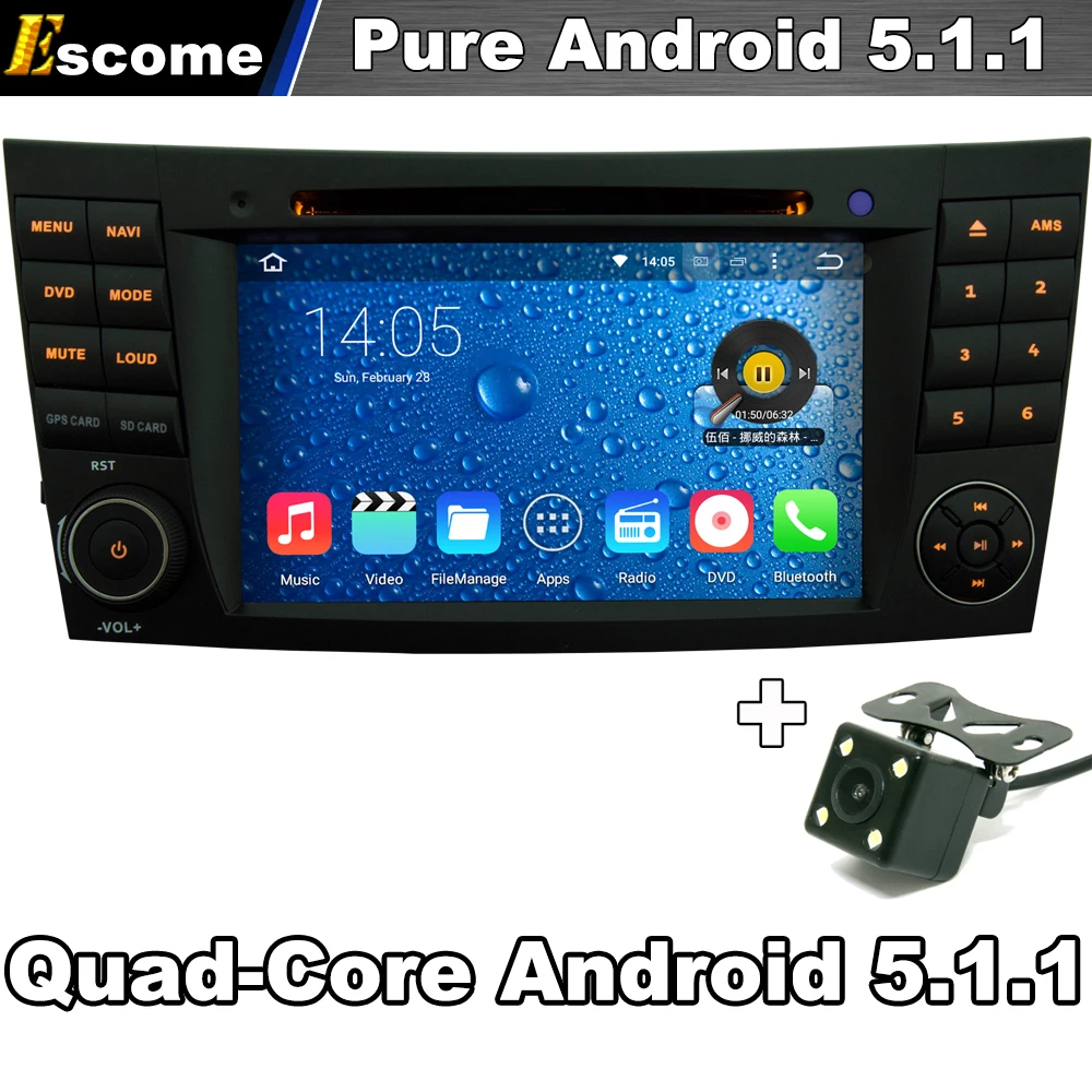 Pure Android 5 1 1 Car DVD For Mercedes Benz E Class W211 CLS Class E280