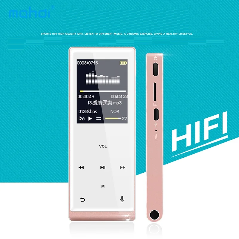 Mahdi Bluetooth HIFI MP4 Player 8G Touch Screen Multi-language Shatterproof Scratch Resistant Pedo Meter Recorder E-Book Video