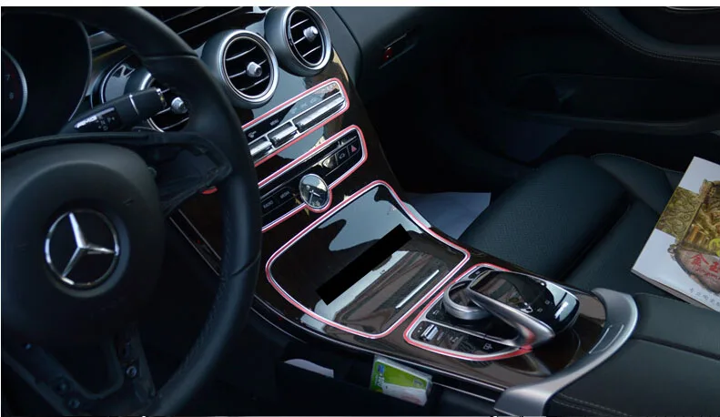 AOSRRUN для Mercedes Benz c-класс W205 C180L C200L C260L C300L приборная панель украшение интерьера переоборудование автомобильные аксессуары