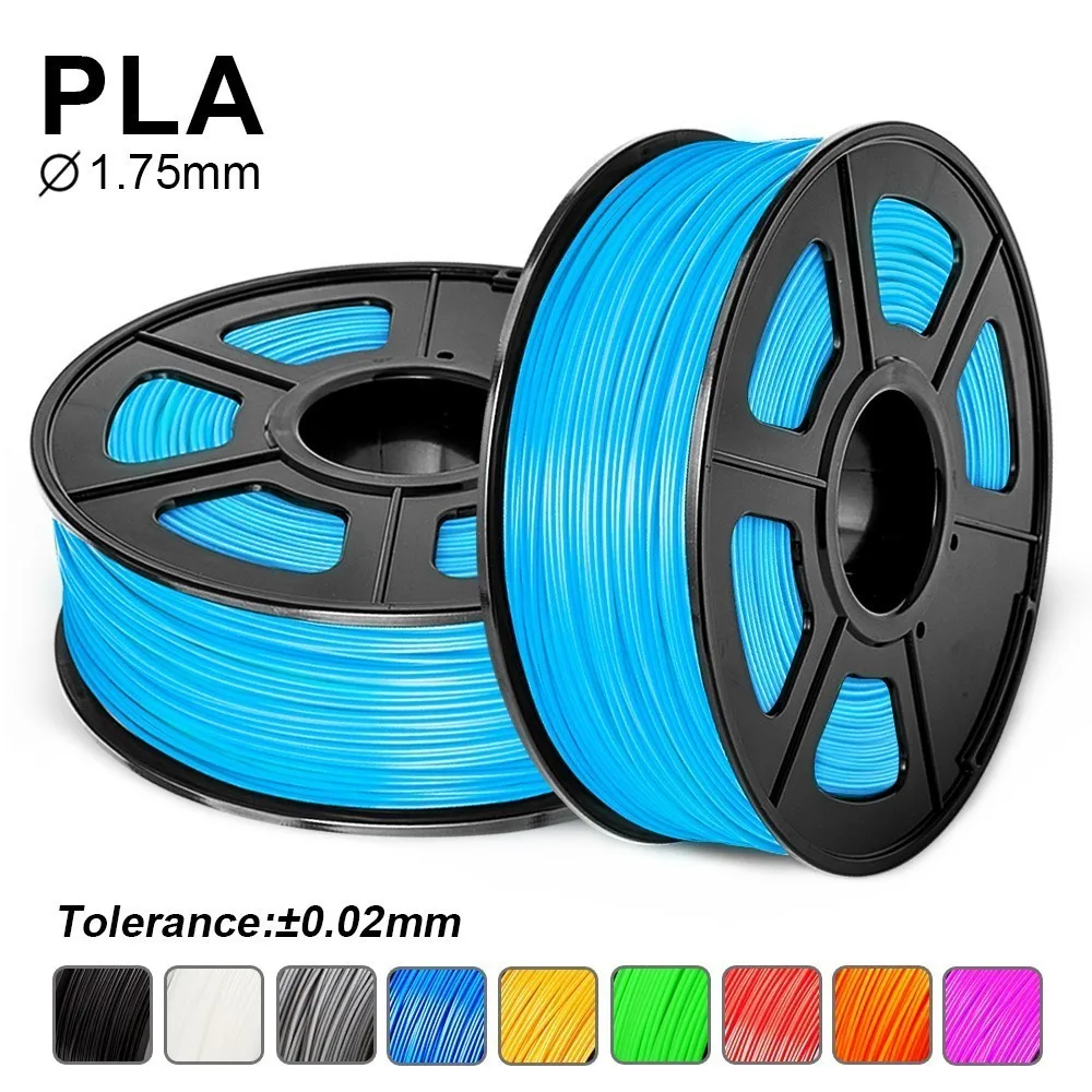 

SUNLU 1.75mm 3D PLA Filament For FDM Printer Noctilucent Color Children Scribble Consumable 1KG With Spool 330m Per Roll