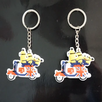 

50pcs/lot Despicable me 3 minions keychains,Cute little Bob keyring,Kevin Stewart & Bob mini keychain,Christmas gift toy