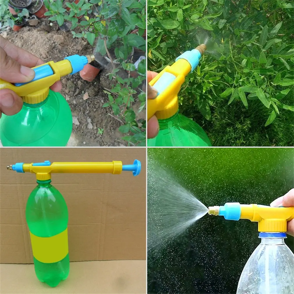 New Hot! Mini Toy Guns Juice Bottles Interface Plastic Trolley Gun Sprayer Head Water Pressure Outdoor Fun & Sports