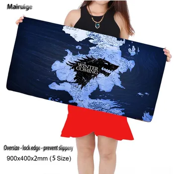 

Mairuige Winter Is Coming Map Custom Control Gaming Surface Mouse Pad Computer Notebook Mice Mat Styles Gaming Optical Mice Mats