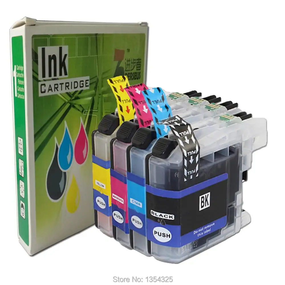 

PERSEUS Ink Cartridge For Brother LC223 High Capacity With Chip Compatible MFC-J4420DW MFC-J4620DW MFC-J4625DW PRINTER GRADE A+