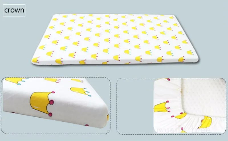 Комплект постельного белья для детской кровати, детский наматрасник, 1 шт., хлопок, 130x70 см, простыня для детской кроватки для маленьких мальчиков и девочек