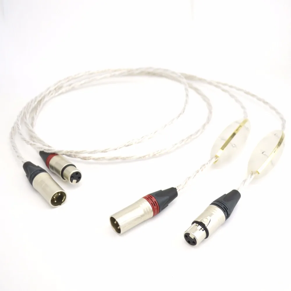 

Free Shipping 3meter Crystal Cable Dreamline XLR Balance Interconnect cable with XLR plugs connection