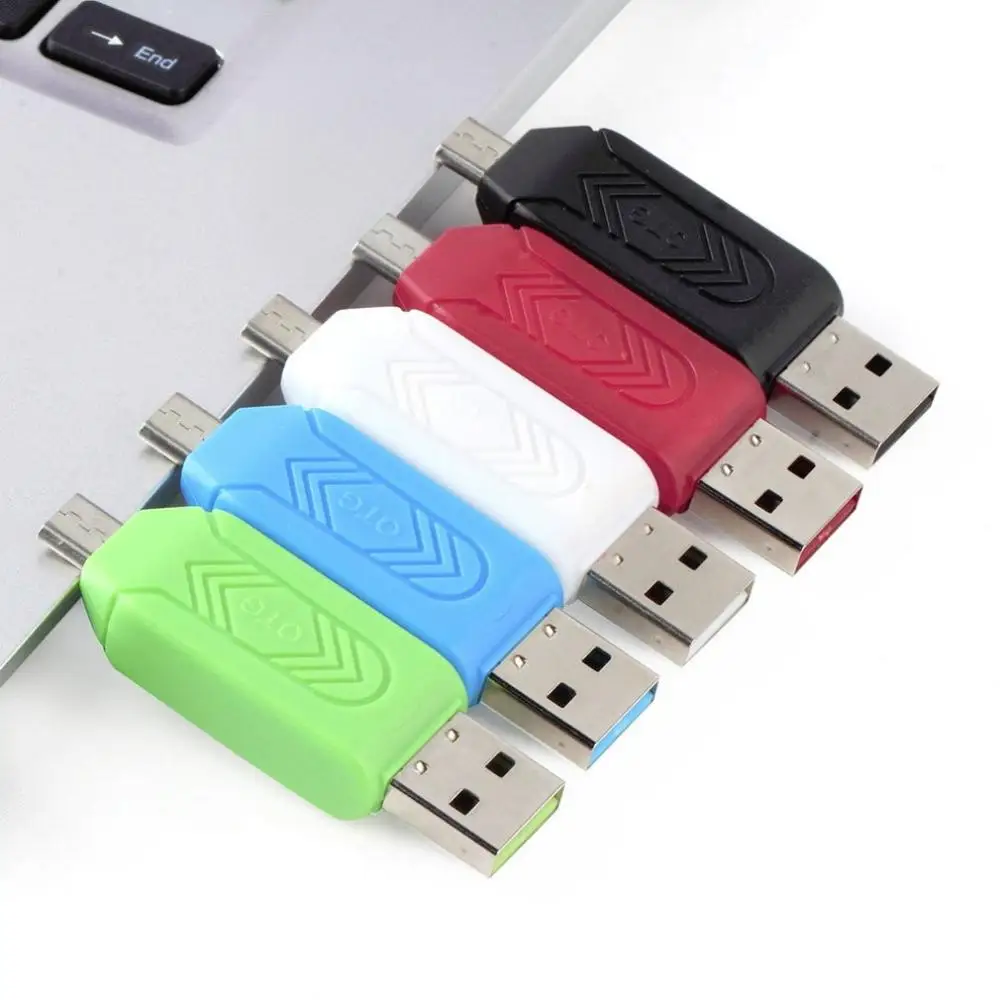 Micro Usb Otg кардридер Tf/Sd многофункциональный для телефона Android универсальный