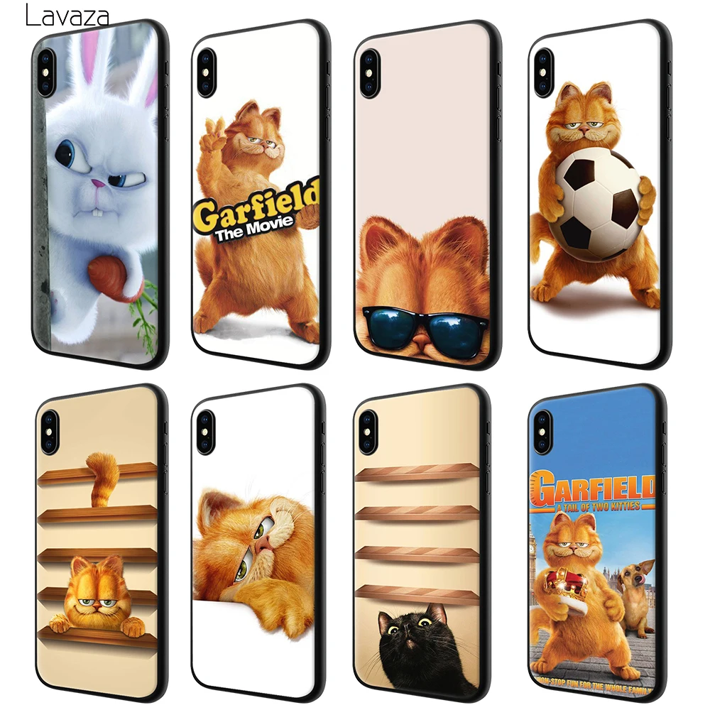 

Lavaza Garfield A Tail of Two Kitties Soft Silicone Case Cover for Apple iPhone 6 6S 7 8 Plus 5 5S SE X XS MAX XR TPU Cases