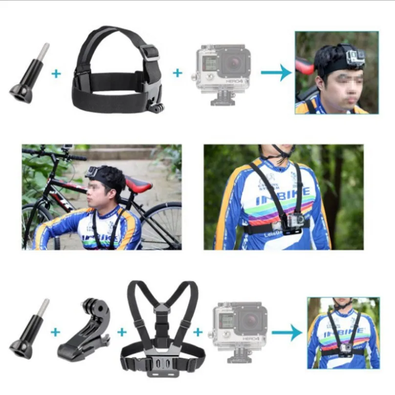 Набор аксессуаров Jadkinsta для Gopro Hero монопод hero 6 5 4 3 + аксессуары xiaomi yi 4k Mijia