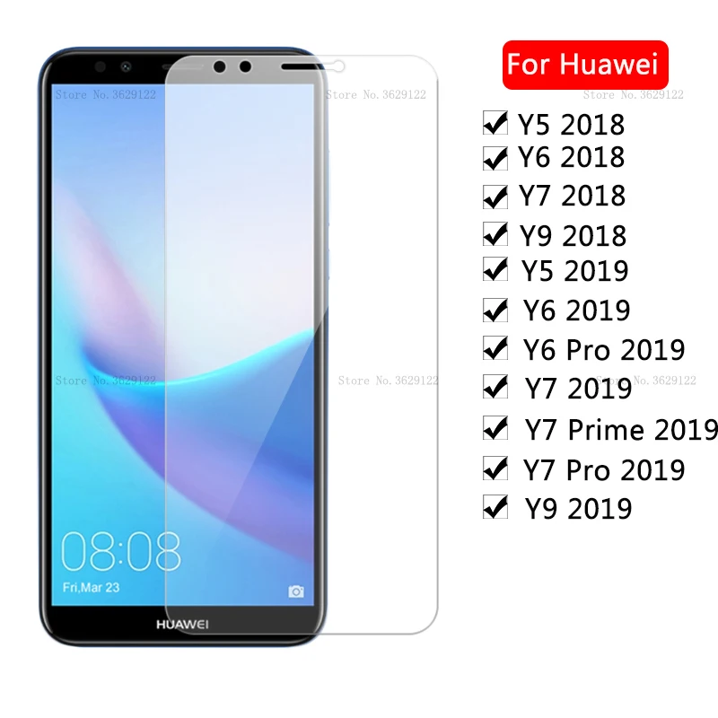 

Protective Glass For Huawei Y5 Y6 Y9 Y7 Prime 2018 Screen Protector For Huawei Y9 Y7 Pro Y6 2019 Tempered Glass Y 5 6 7 9 Film