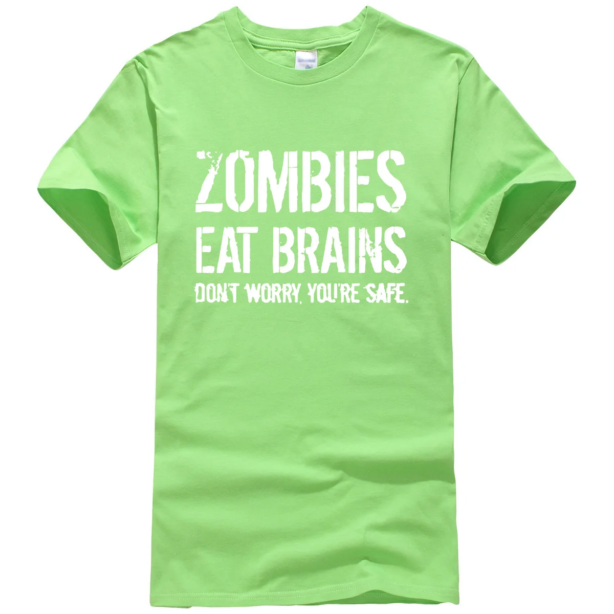 Мужские футболки с принтом "зомби едят мозги", Летняя Повседневная забавная брендовая одежда, футболка для мужчин, спортивная одежда, Футболка harajuku, Топ