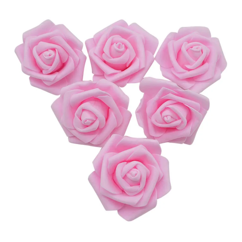10/20pcs 6cm PE Foam Rose Flowers Artificial Flowers For Home Wedding Deco Bride Bouquet Scrapbooking DIY Birthday Gift Supplies