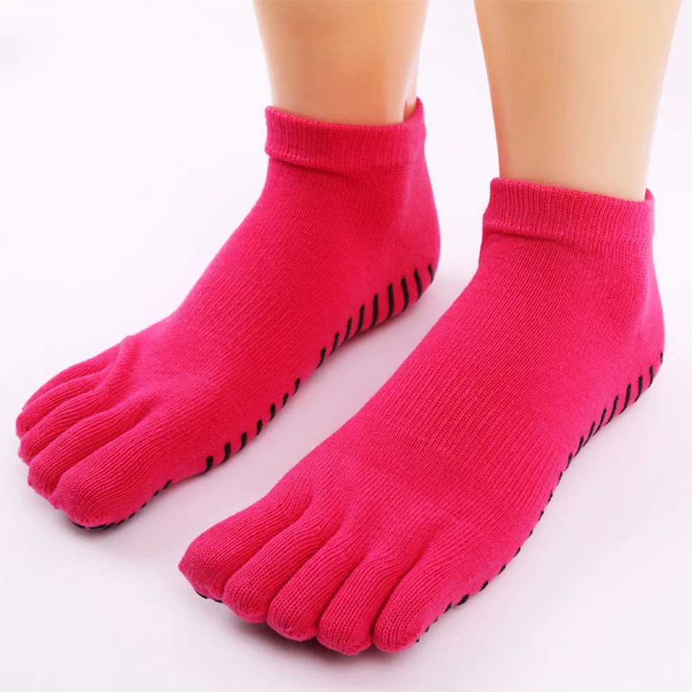 Модные женские нескользящие хлопковые носки с пятью пальцами удобные носки с пальцами