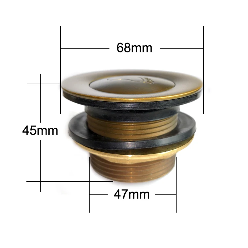 Античная бронза латунь Ванная комната Ванна всплывающие стоки для ванной душ бассейна домашний слив раковины