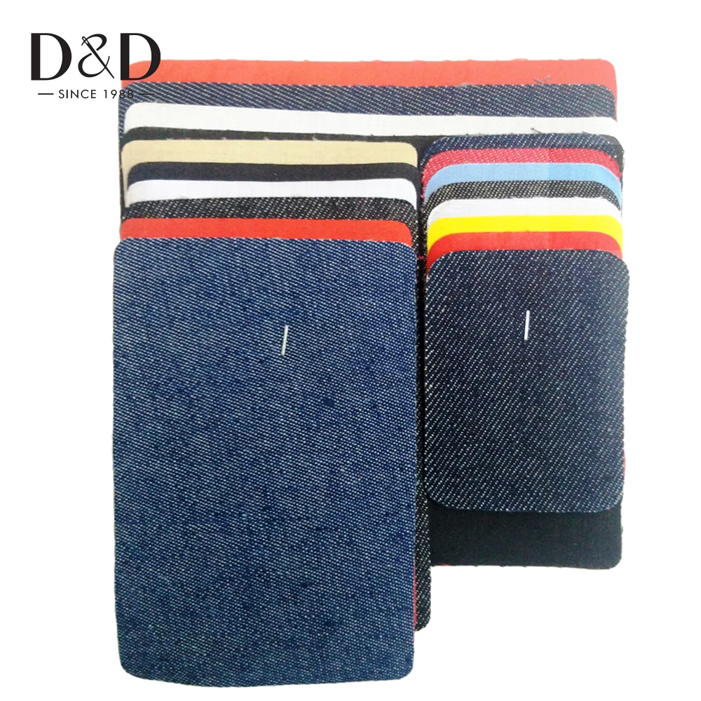 D&D 18Pcs Assorted Iron on Jeans Denim/Twill/Cotton Patches Repairs