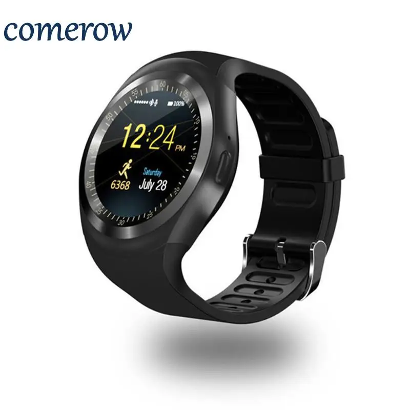 Comerow Y1 Bluetooth Смарт часы фитнес поддержка средства для отслеживания SIM Smartwatch