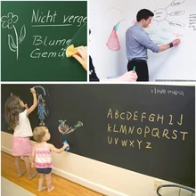 

DIY Chalk Board Stickers Blackboard Wall Sticker Removable Mural Decals Art Chalkboard For Kids study teaching Rooms45*200cm